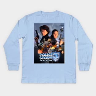 Jackie Chan: POLICE STORY III: SUPER COP (Blue Shield) Kids Long Sleeve T-Shirt